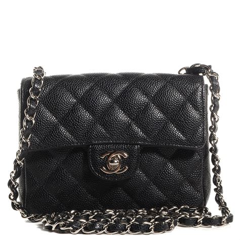 chanel mini square flap caviar|Flap Bags .